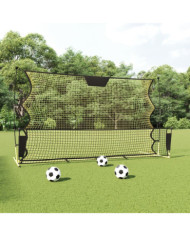 Filet de rebond de football noir/jaune 183x85x120 cm polyester | Mobilier & Déco