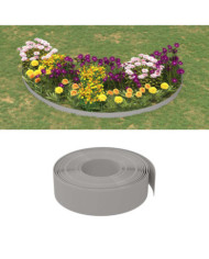 Bordures de jardin 3 pcs gris 10 m 15 cm polyéthylène | Mobilier & Déco