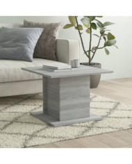 Table basse sonoma gris 55,5x55,5x40 cm bois d'ingénierie | Mobilier & Déco