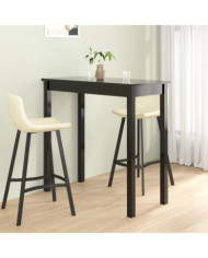 Table de bar MDF noir 115x55x107 cm | Mobilier & Déco