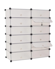 Armoire à chaussures avec 12 compartiments Blanc | Mobilier & Déco