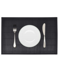 Napperons 6 pcs Bambou 30 x 45 cm Noir | Mobilier & Déco