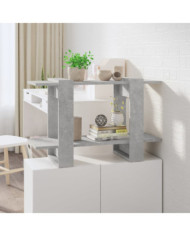 Bibliothèque/Séparateur de pièce Gris béton 80x30x51 cm | Mobilier & Déco