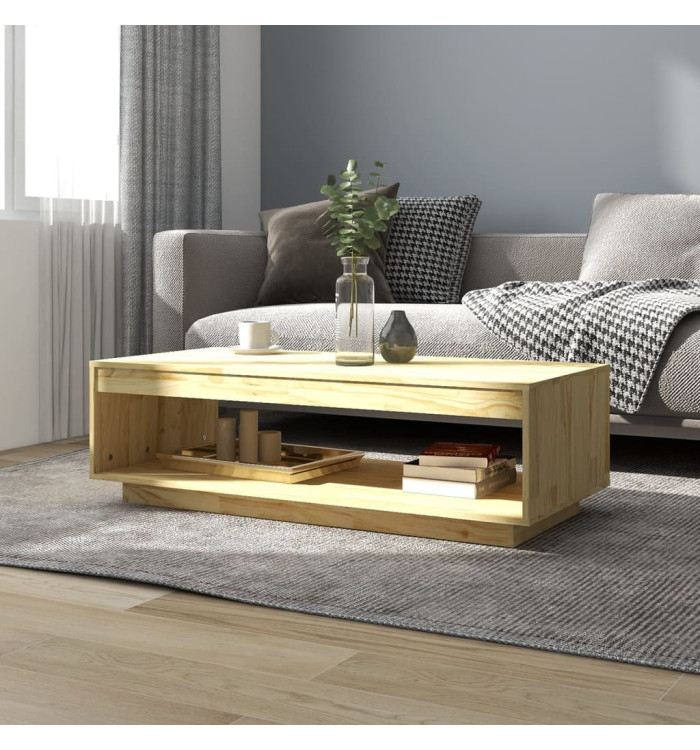 Table basse 110x50x33,5 cm bois de pin massif | Mobilier & Déco