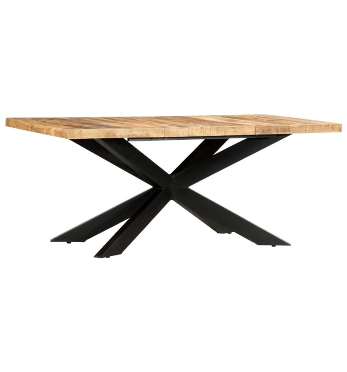 Table à dîner 180x90x76 cm Bois de manguier brut solide | Mobilier & Déco