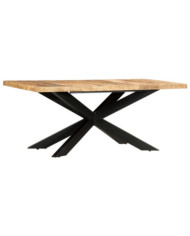 Table à dîner 180x90x76 cm Bois de manguier brut solide | Mobilier & Déco