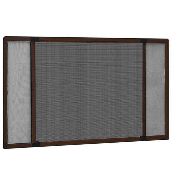 Moustiquaire extensible pour fenêtres Marron (100-193)x75 cm | Mobilier & Déco
