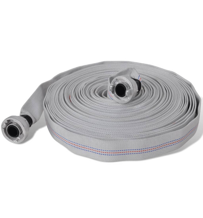 Tuyau d'incendie plat 30 m avec raccords D-Storz 1 pouce | Mobilier & Déco