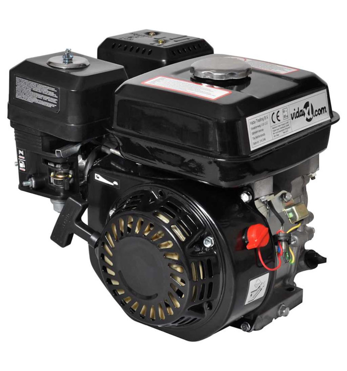 Moteur à essence 6,5 CH 4,8 kW Noir | Mobilier & Déco