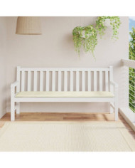 Coussin de banc de jardin crème 180x50x3 cm tissu oxford | Mobilier & Déco