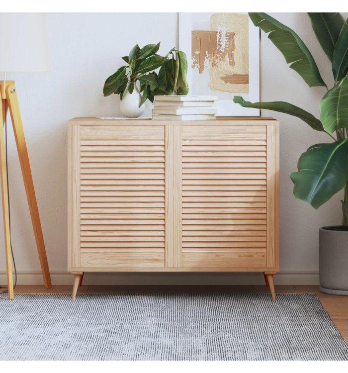 Portes d'armoire à persiennes 2pcs 69x49,4cm bois de pin massif | Mobilier & Déco
