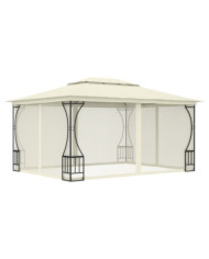 Tonnelle avec moustiquaire 300x400x265 cm Crème | Mobilier & Déco