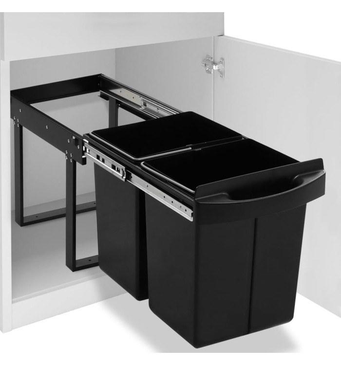 Poubelle amovible de cuisine Fermeture en douceur 48 L | Mobilier & Déco