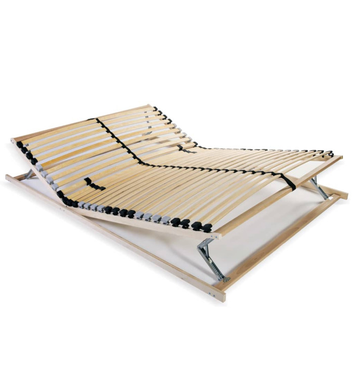 Sommier à lattes sans matelas avec 28 lattes 7 zones 120x200 cm | Mobilier & Déco