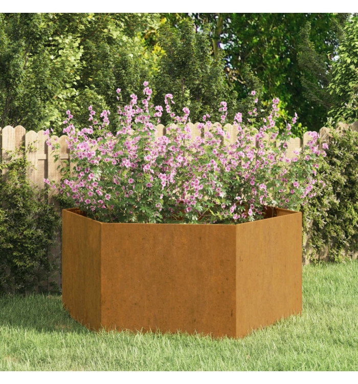 Jardinière Rouillé 90x90x45 cm Acier corten | Mobilier & Déco