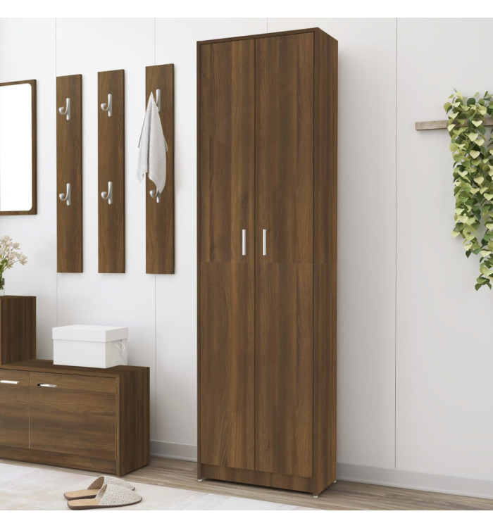 Garde-robe couloir Chêne marron 55x25x189 cm Bois d'ingénierie | Mobilier & Déco