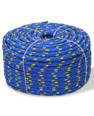 Corde de bateau Polypropylène 8 mm 100 m Bleu | Mobilier & Déco