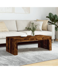 Table basse chêne fumé 102x50x36 cm bois d'ingénierie | Mobilier & Déco