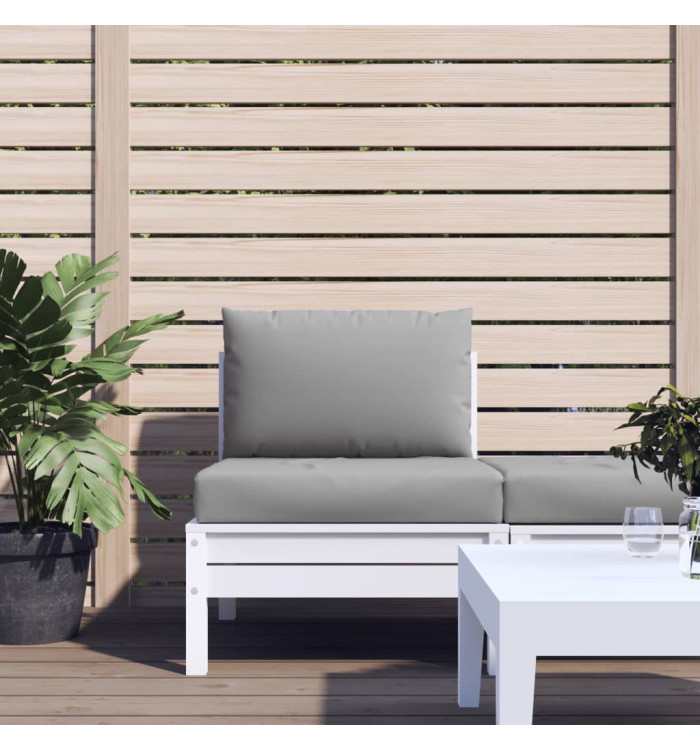 Coussins de palette lot de 2 gris tissu oxford | Mobilier & Déco