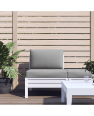 Coussins de palette lot de 2 gris tissu oxford | Mobilier & Déco