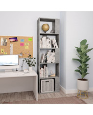 Bibliothèque/Séparateur de pièce Gris béton Bois d’ingénierie | Mobilier & Déco