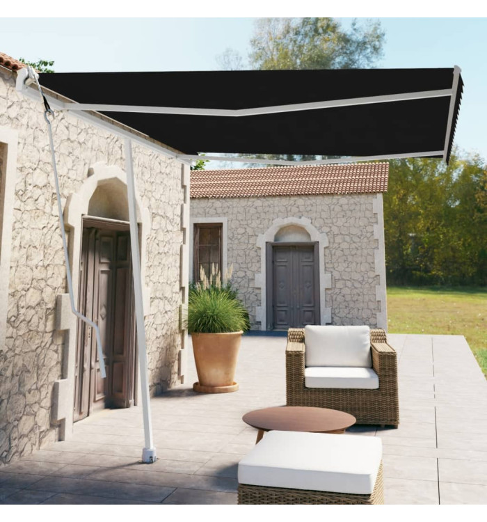 Auvent automatique sur pied 300x250 cm Anthracite | Mobilier & Déco