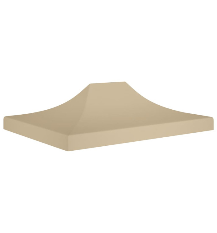 Toit de tente de réception 4x3 m Beige 270 g/m² | Mobilier & Déco
