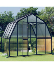 Serre avec cadre de base anthracite 6,43 m² Aluminium | Mobilier & Déco
