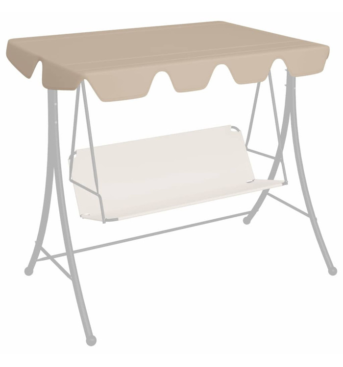 Toit de rechange de balançoire beige 150/130x105/70 cm | Mobilier & Déco