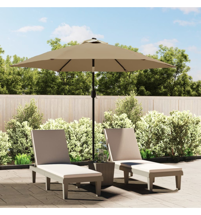 Tissu de remplacement pour parasol d'extérieur Taupe 300 cm | Mobilier & Déco