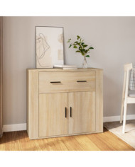 Buffet Chêne sonoma 80x33x70 cm Bois d'ingénierie | Mobilier & Déco
