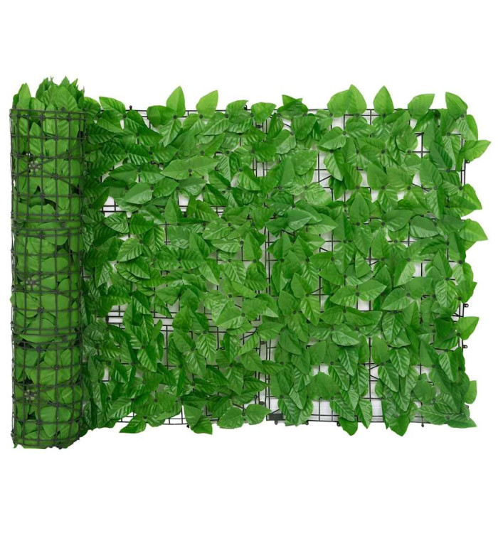 Écran de balcon avec feuilles vert 600x75 cm | Mobilier & Déco