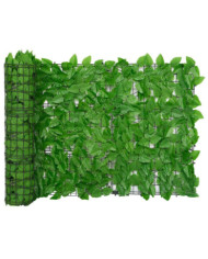 Écran de balcon avec feuilles vert 600x75 cm | Mobilier & Déco