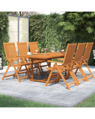 Ensemble à manger de jardin 7 pcs Bois d'acacia massif | Mobilier & Déco
