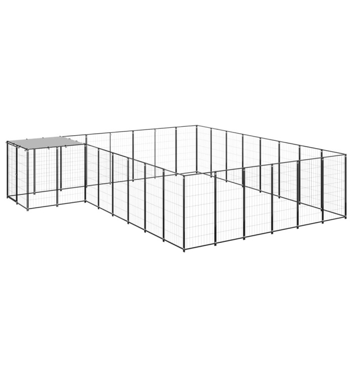 Chenil Noir 15,73 m² Acier | Mobilier & Déco