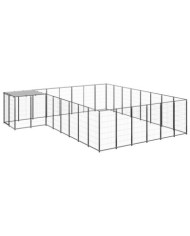 Chenil Noir 15,73 m² Acier | Mobilier & Déco