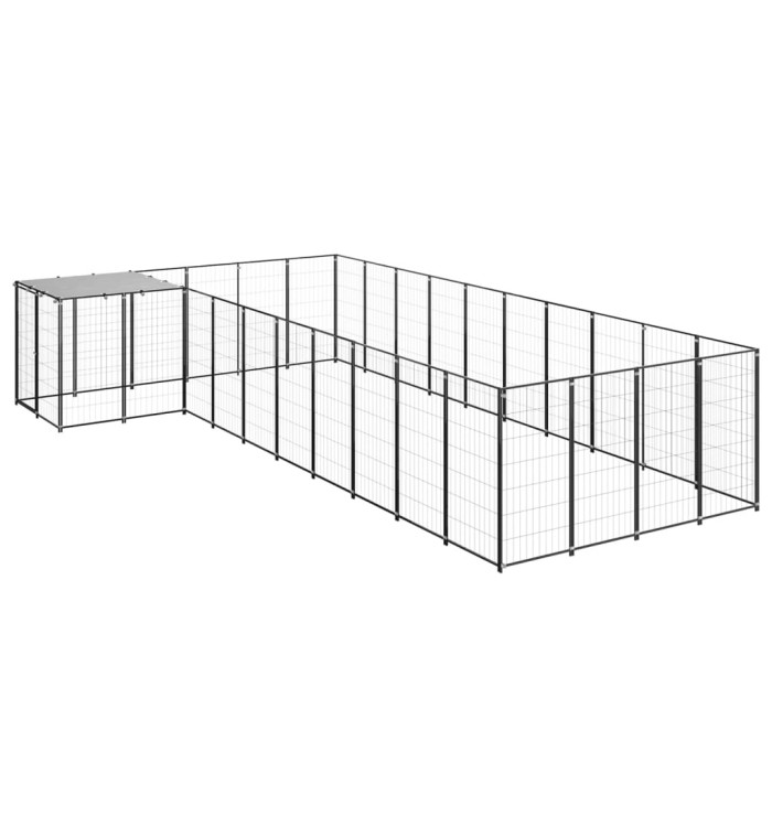 Chenil Noir 13,31 m² Acier | Mobilier & Déco