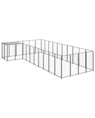 Chenil Noir 13,31 m² Acier | Mobilier & Déco