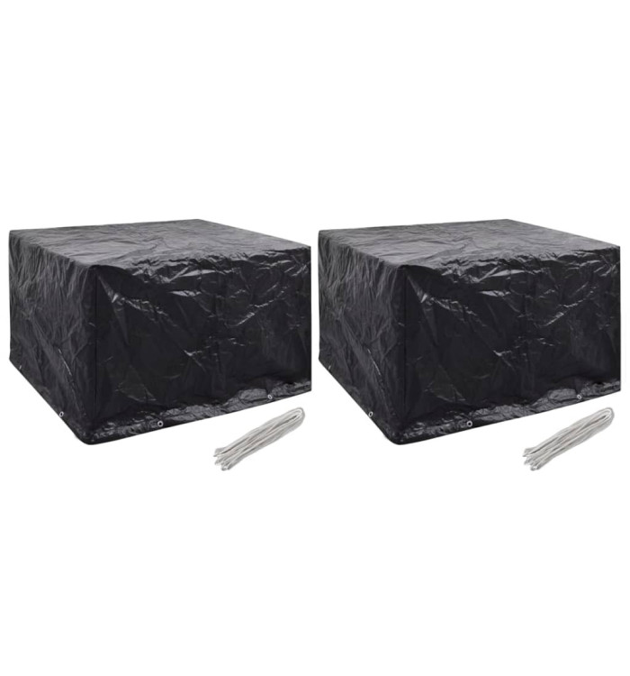 Housses de salon de jardin 2 pcs 8 œillets 135x135x90 cm | Mobilier & Déco
