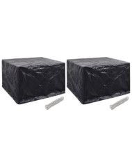 Housses de salon de jardin 2 pcs 8 œillets 135x135x90 cm | Mobilier & Déco