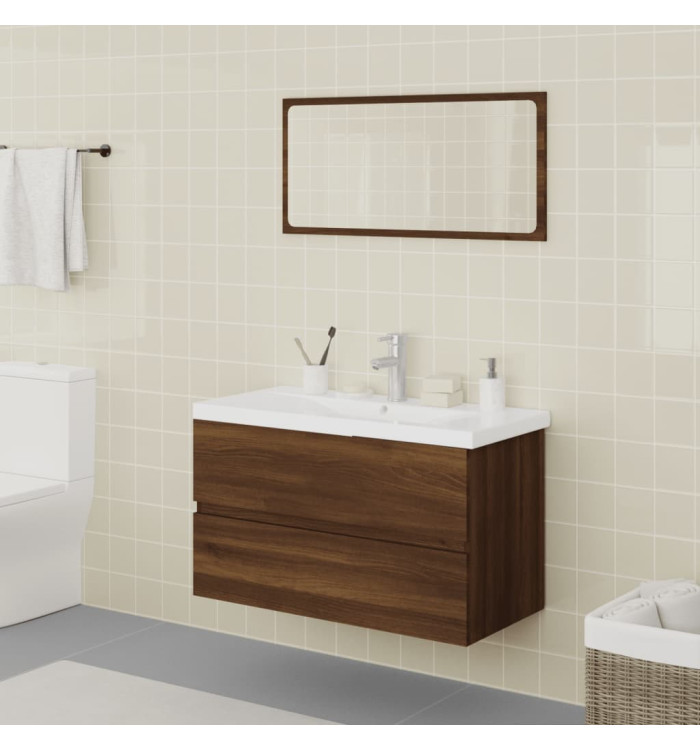 Meubles de salle de bain Chêne marron Bois d'ingénierie | Mobilier & Déco