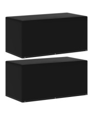 Housses de meubles de jardin 2 pcs 6 œillets 160x80x75 cm | Mobilier & Déco