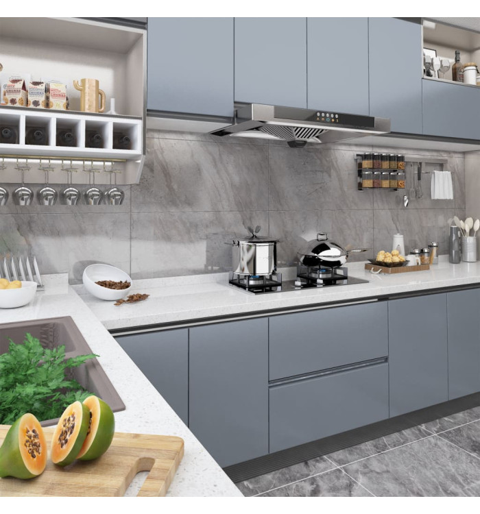 Film autoadhésif pour meubles Gris 500x90 cm PVC | Mobilier & Déco