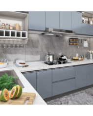 Film autoadhésif pour meubles Gris 500x90 cm PVC | Mobilier & Déco