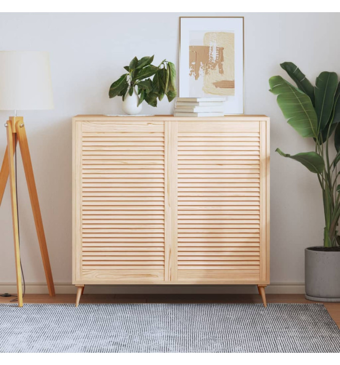 Portes d'armoire à persiennes 2 pcs 99,3x59,4 cm pin massif | Mobilier & Déco