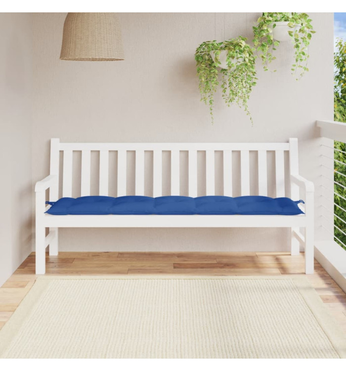 Coussin de banc de jardin bleu 180x50x7 cm tissu oxford | Mobilier & Déco