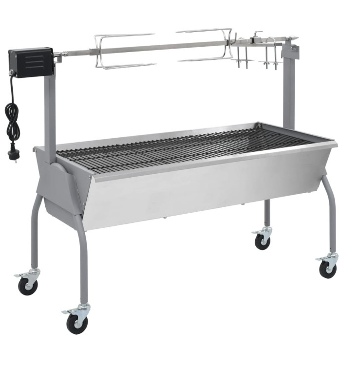 Rôtissoire pour barbecue électrique Acier inoxydable | Mobilier & Déco