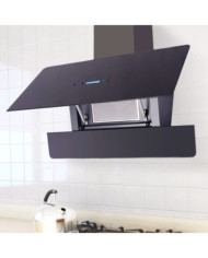 Hotte avec écran tactile 900 mm Noir | Mobilier & Déco
