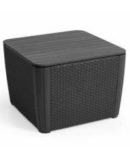 Keter Table d'appoint de jardin Luzon+ Graphite 241664 | Mobilier & Déco