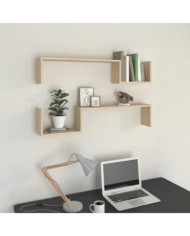 Étagères murales 2 pcs chêne sonoma 100x15x20cm bois ingénierie | Mobilier & Déco